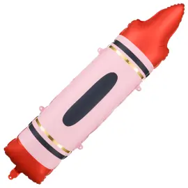 Folieballong Röd Krita