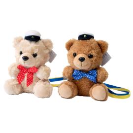 Studentnalle Bj&ouml;rn med Prickig Rosett 17 cm