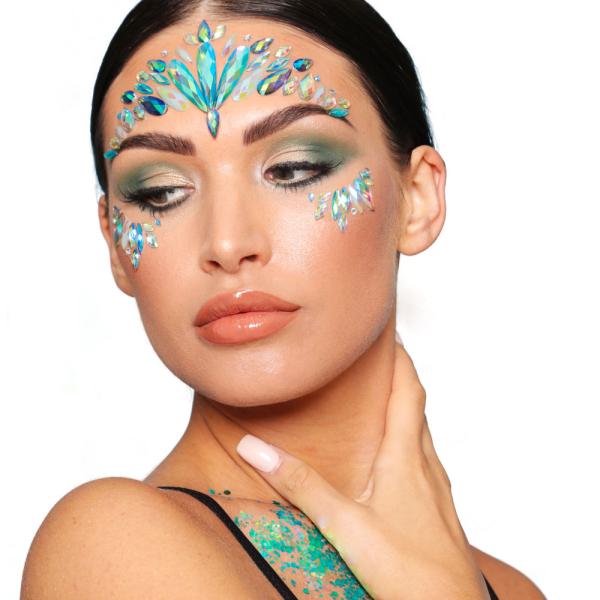 Iridescent Mermaid Ansiktssmycken