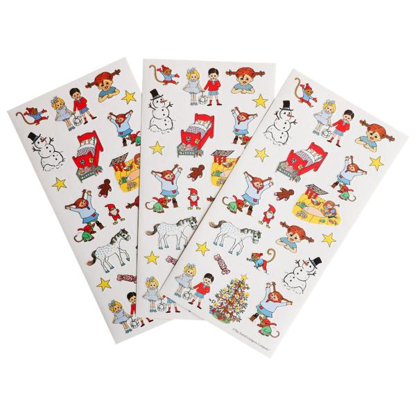 Julklistermärken Pippi Långstrump 66-pack