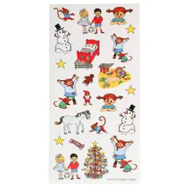 Julklistermärken Pippi Långstrump 66-pack