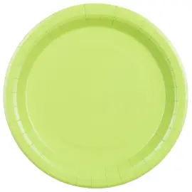 Papperstallrikar Limegr&ouml;n 23 cm 6-pack