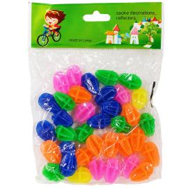 Cykelp&auml;rlor Ekerdekor 2 cm 36-pack
