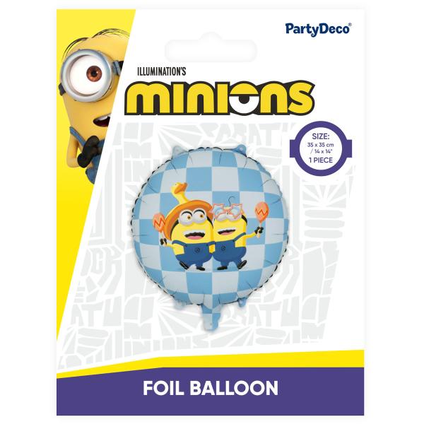 Minions Rund Folieballong 35 cm