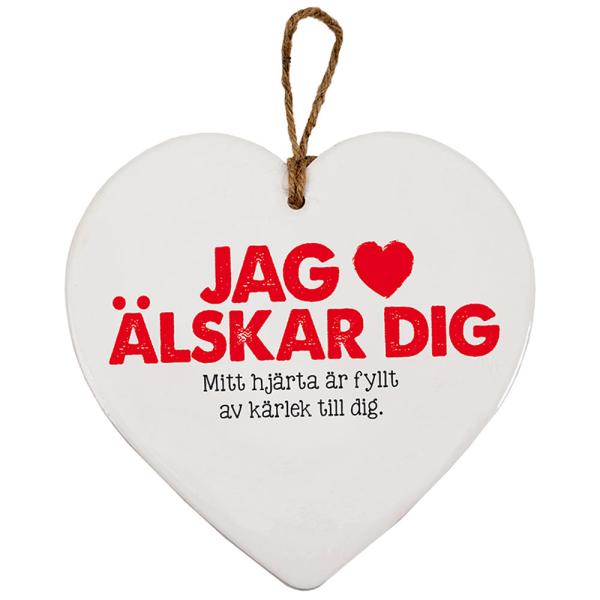 Jag Älskar Dig Keramikhjärta