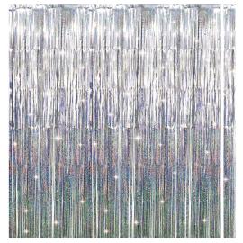 Silver Dörrdraperi med Prickar