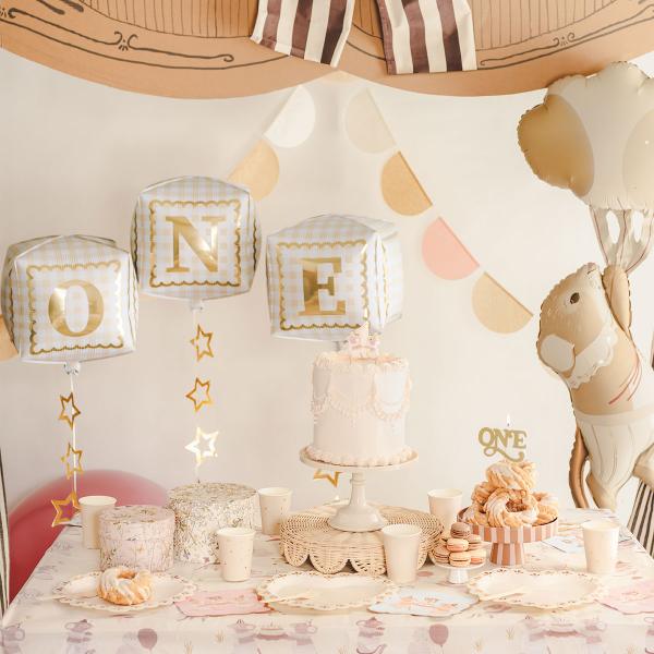 Folieballonger One Kuber 3-pack