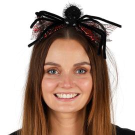 Diadem med Spindel Svart