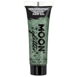 Moon Glitter Holografiskt Glitter Hårgel Grön