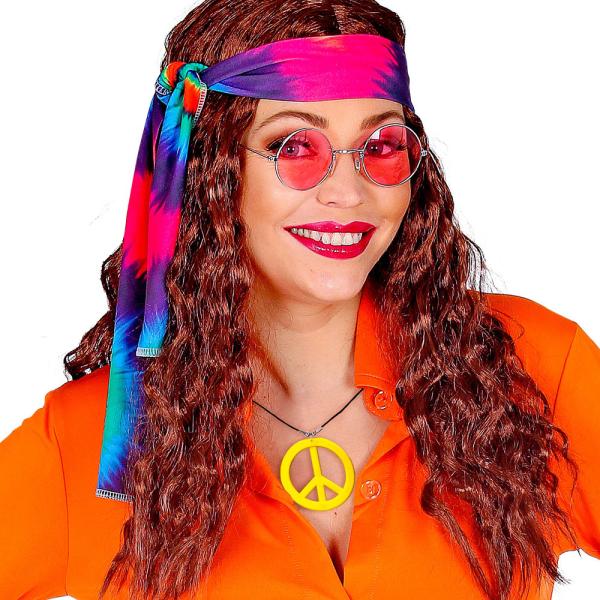 Neon Gul Hippie Halsband