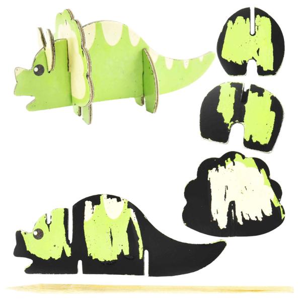 3D Skrappussel Dinosaurie