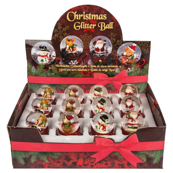 Mini Snöglob med Julfigur i Kopp