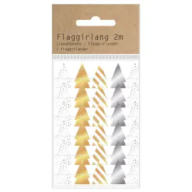 Skimrande Presentband Julgranar 2 m