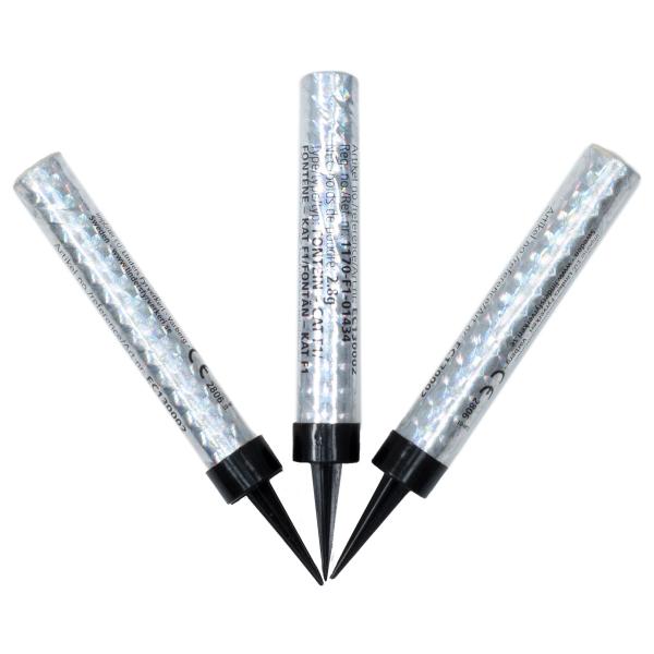 Isfacklor Holografisk Silver 10-pack