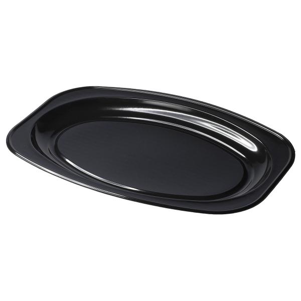 Ovala Uppläggningsfat Svart 45x30 cm 5-pack