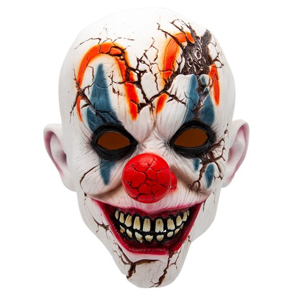 Latexmask Sprucket Clownhuvud
