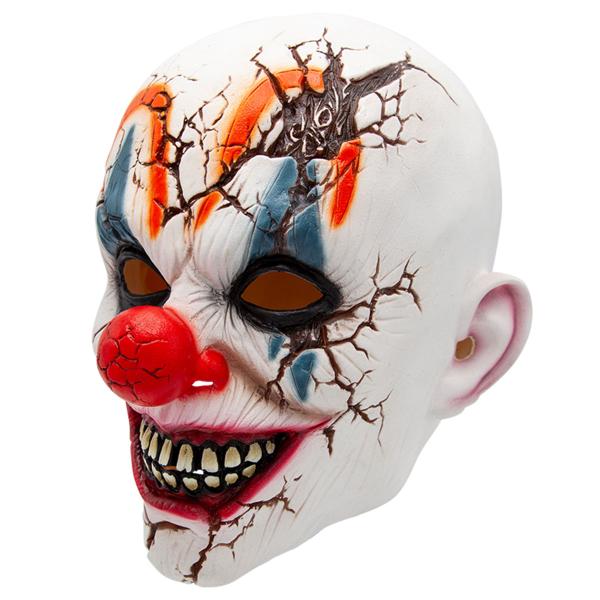 Latexmask Sprucket Clownhuvud