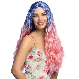 V&aring;gig Peruk Rosa/Bl&aring;