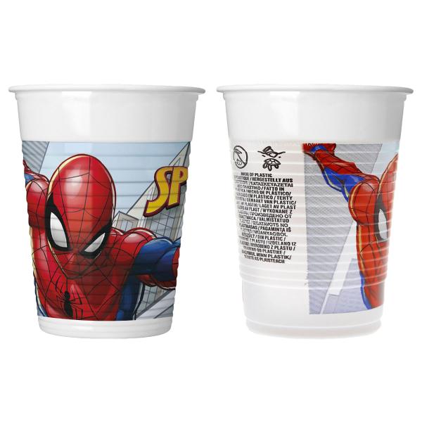 Spiderman Plastmuggar 8-pack