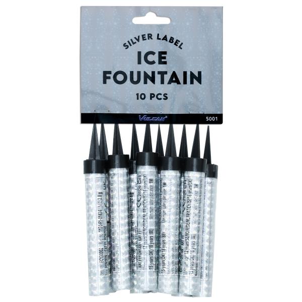 Isfacklor Holografisk Silver 10-pack