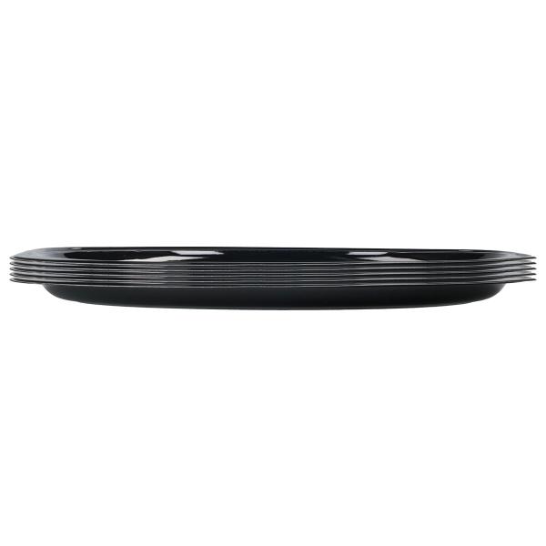 Ovala Uppläggningsfat Svart 45x30 cm 5-pack