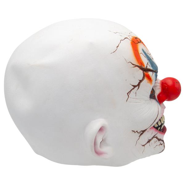 Latexmask Sprucket Clownhuvud