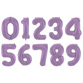 Sifferballong Lila Matt Metallic