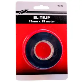 Eltejp Rulle Svart 15 m