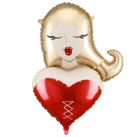 Folieballong Flicka 57 x 74,5 cm