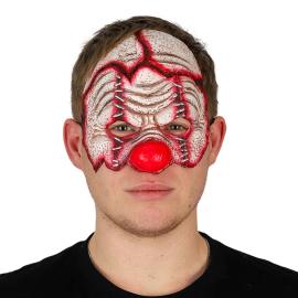 Halvmask L&auml;skig Clown Latex