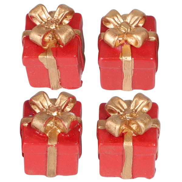 Minidekorationer Julklappar 4-pack