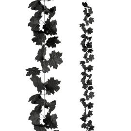 H&auml;ngande Girlang med Svarta Blad