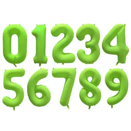 Sifferballong Neongr&ouml;n