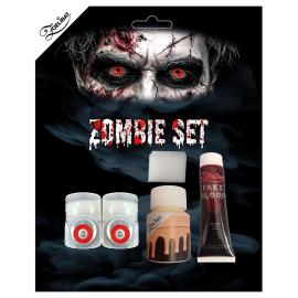 Sminkset med Kontaktlinser Zombie