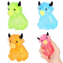 Squeeze Highland Ko Leksak Glitter 9 cm