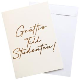 Studenten Grattiskort med Kuvert A4