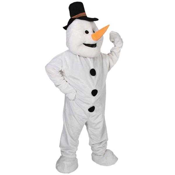 Snögubbe Maskot Deluxe Maskeraddräkt