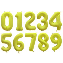 Sifferballong Neongul