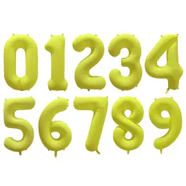 Sifferballong Neongul