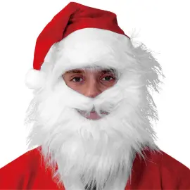 Tomteluva med Skägg Vit/Röd