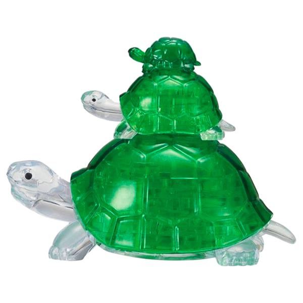 3D Kristall Pussel Sköldpaddor