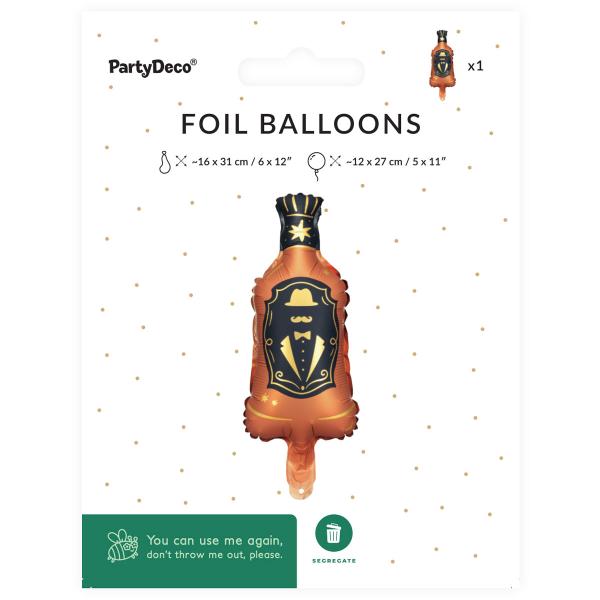 Folieballong Whiskyglas