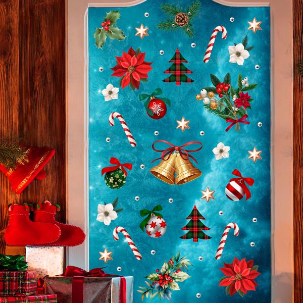 Fönsterstickers med Julmotiv