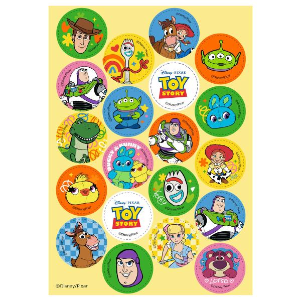 Tårtbilder Toy Story 3,4 cm 17,5 g 20-pack