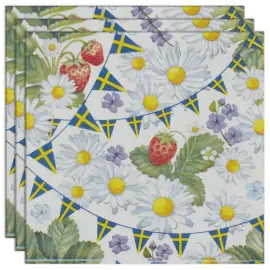 Servetter med Blommor & Girlanger 20-pack