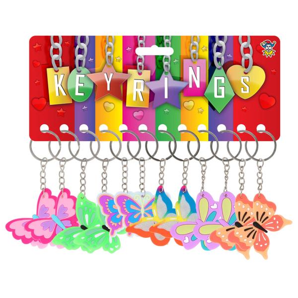 Fjäril Nyckelring