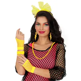 80-tals Maskeradset Gul