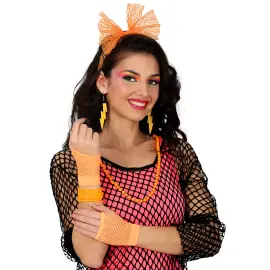 80-tals Maskeradset Orange