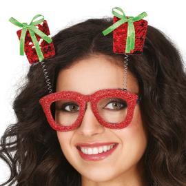 Glas&ouml;gon med Julklappar