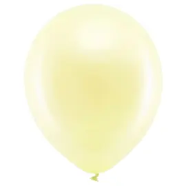 Rainbow Latexballonger Metallic Elfenbensvita